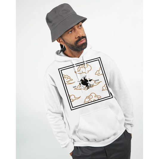 Umbral Knight Unisex Pullover Hoodie in [Color], front view