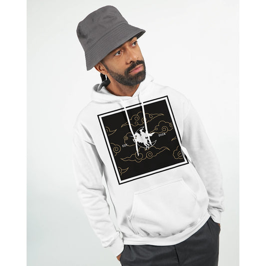 Umbral Knight Pullover Hoodie (Dark) in [Color], front view
