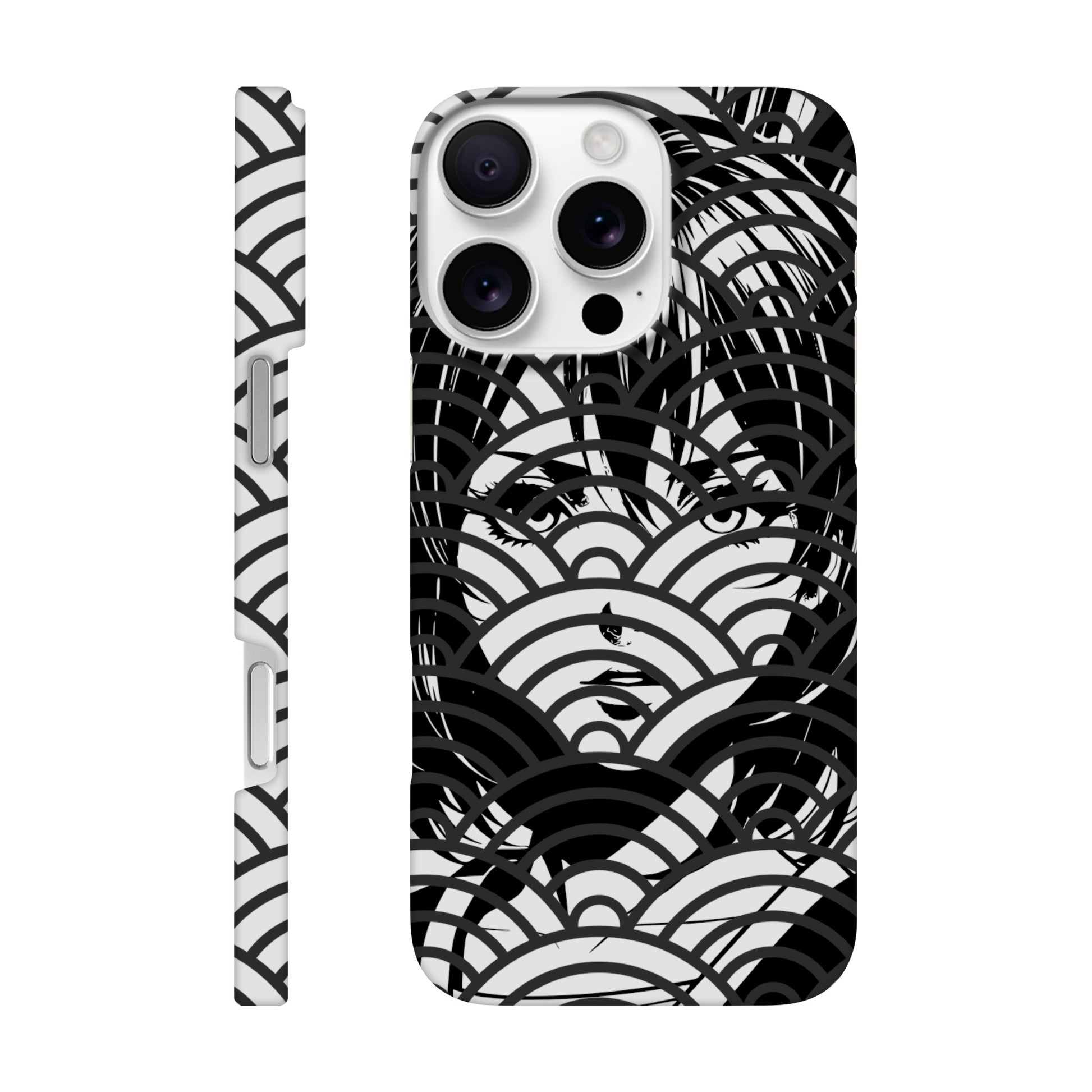 Umbral Knight Vigilance iPhone Slim Case showcasing sleek design and wraparound print